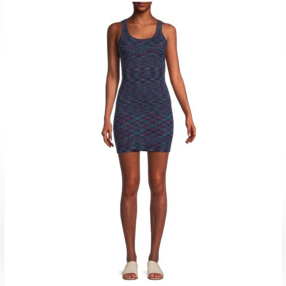 BA&SH Maxine Printed Ribbed Tank Dress XS - Picture 1 of 10